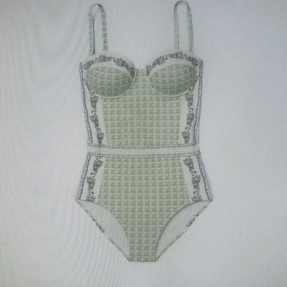 Tory Burch NWT Lipsi Swimsuit in Botanical Garden S - Picture 2 of 10